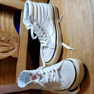 Vans UNISEX Hightops Women 7 Men 5.5 Stlye 38 Gray/Ivory